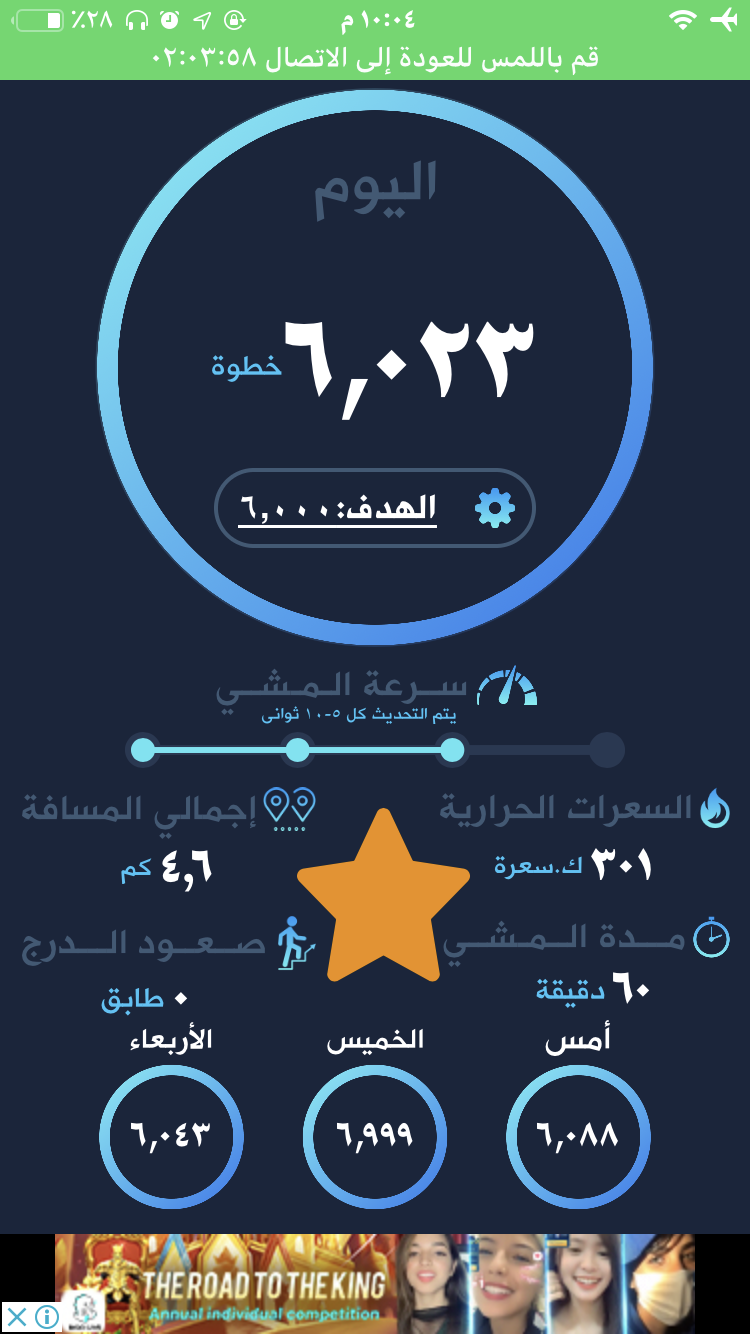 مشيت٣٠ دقيقه شربت لتر


الفطور مافطرت 
الغدا ا...