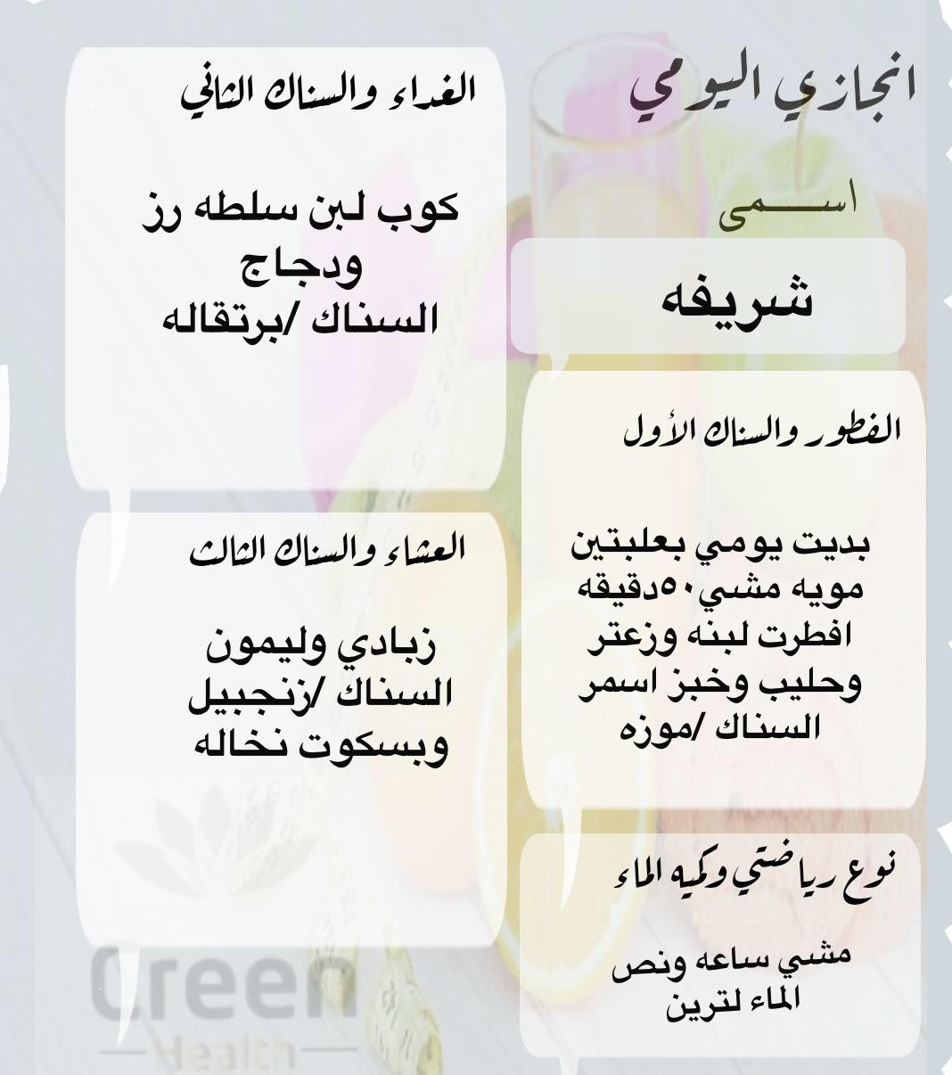 بديت يومي بعلبتين مويه 
افطرت لبنه زعتر خبز اسمر...