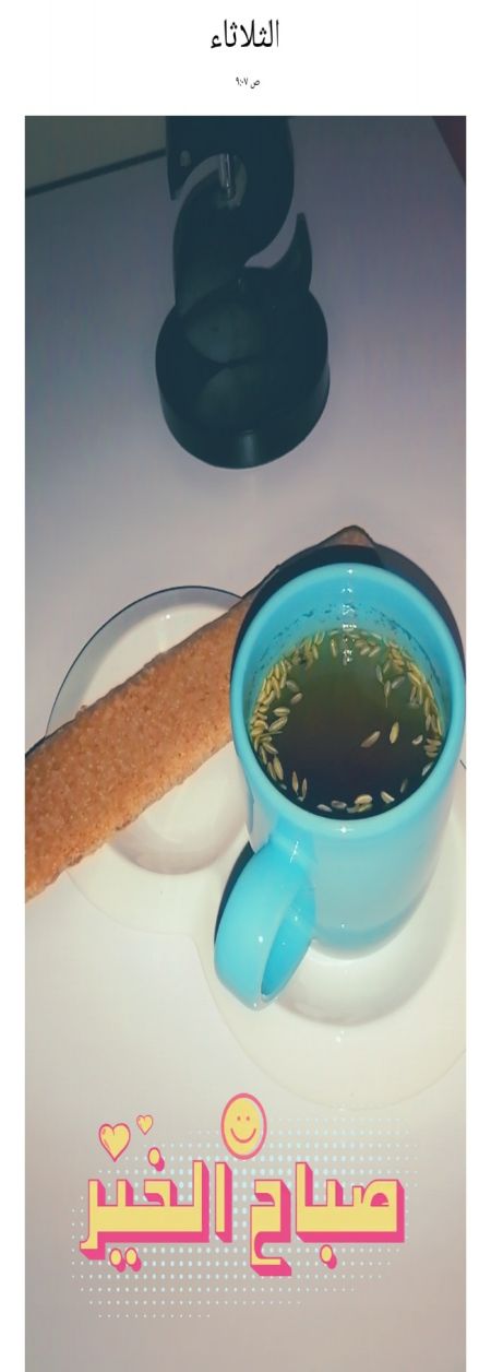 اليوم الثلاثاء
الفطور كوب شمر وزنجبيل وقرفه 
رغي...